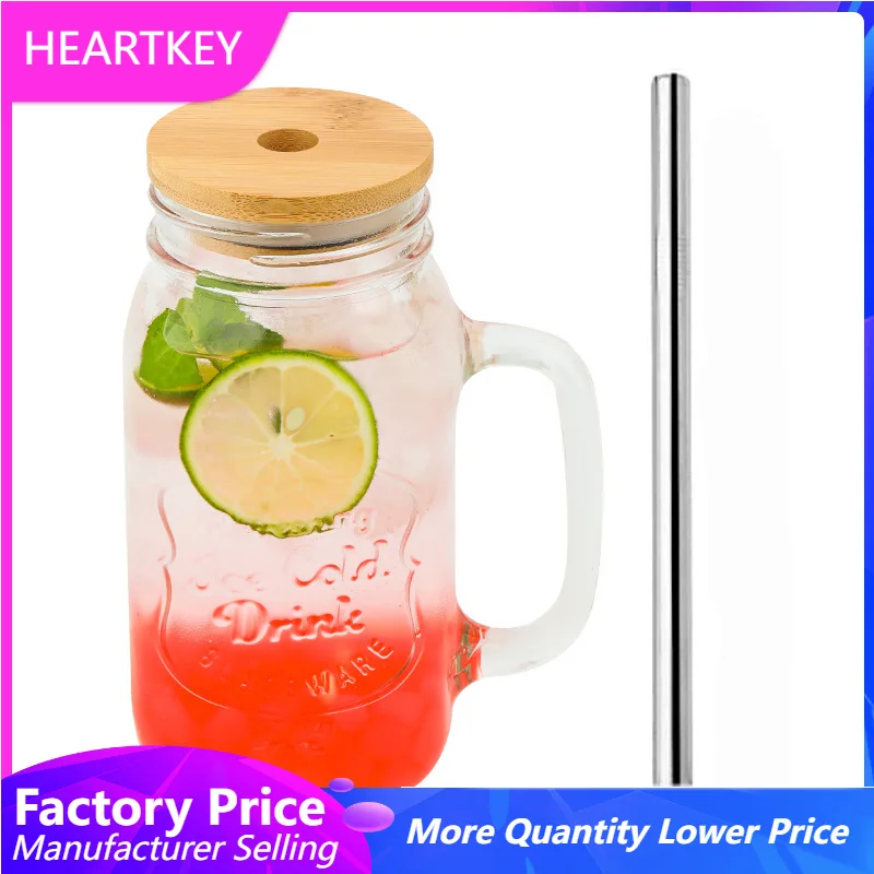 Mason Jar 8Oz - Reusable Fruit Juice Cool Drinking Glasses