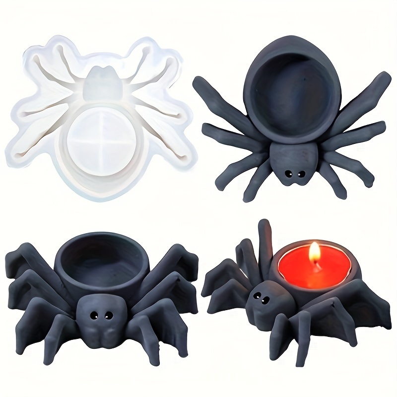 Candle Holder Supplies - Silicone Mold for Spider Candles, Perfect