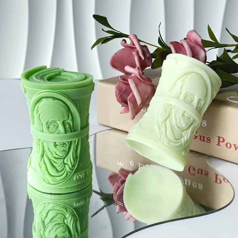 Candle Supplies Tins - 3D Money Dollar Silicone Mold DIY