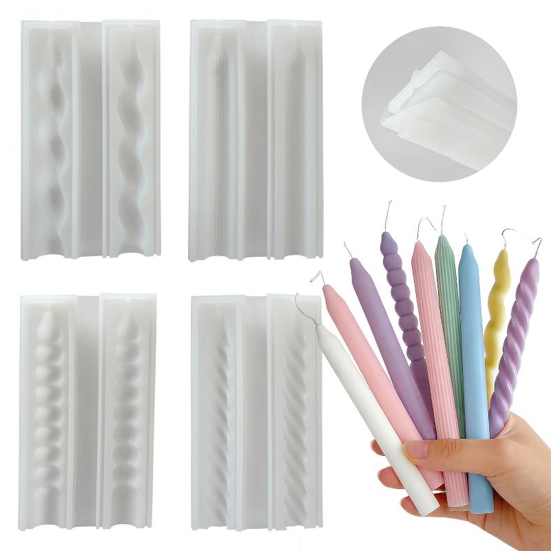 Candle Supplies Tins - Long Spiral Silicone Candle Mold DIY