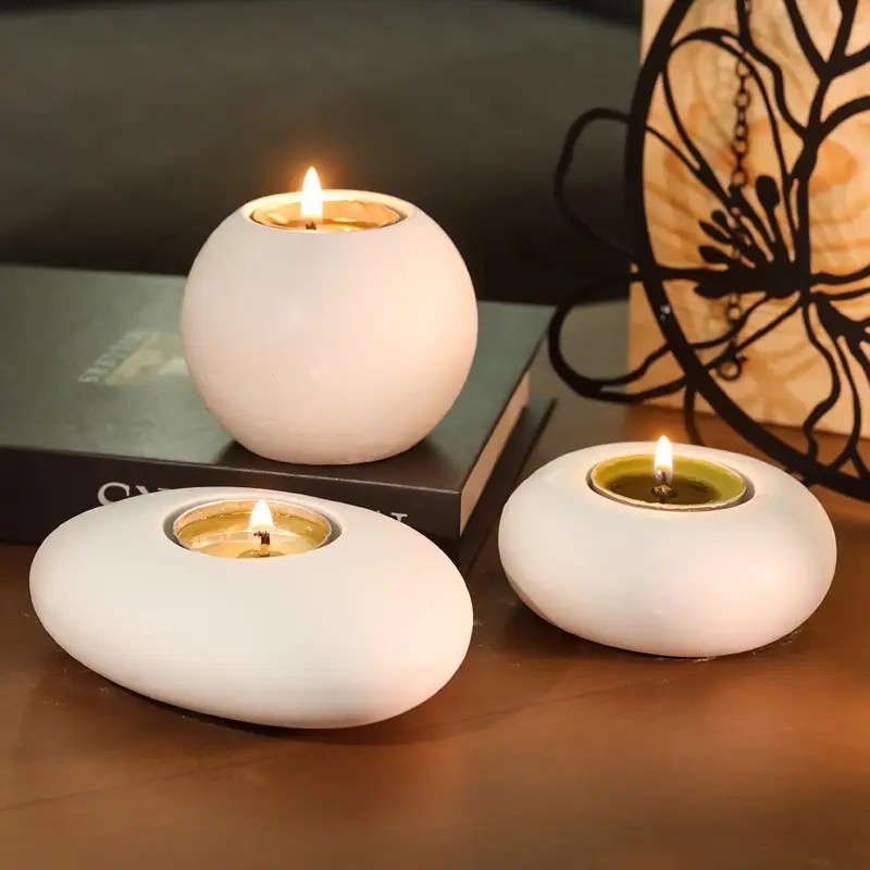 Candle Holder Supplies - Tealight Candle Holder Resin Silicone Mold,