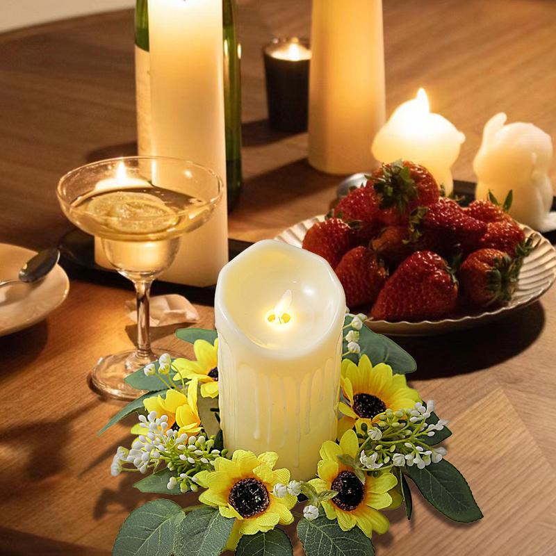 Artificial Sunflower Candle Ri - đánh giá và giá Candle Holder Supplies