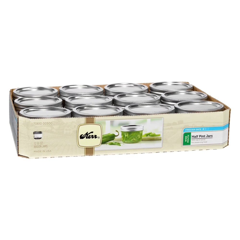 Kerr Canning Jars, Wide Mouth  - đánh giá và giá Mason Jar 8Oz