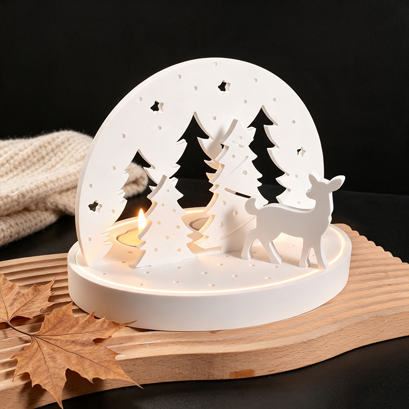 Christmas Elk Tealight Candle  - đánh giá và giá Candle Holder Supplies