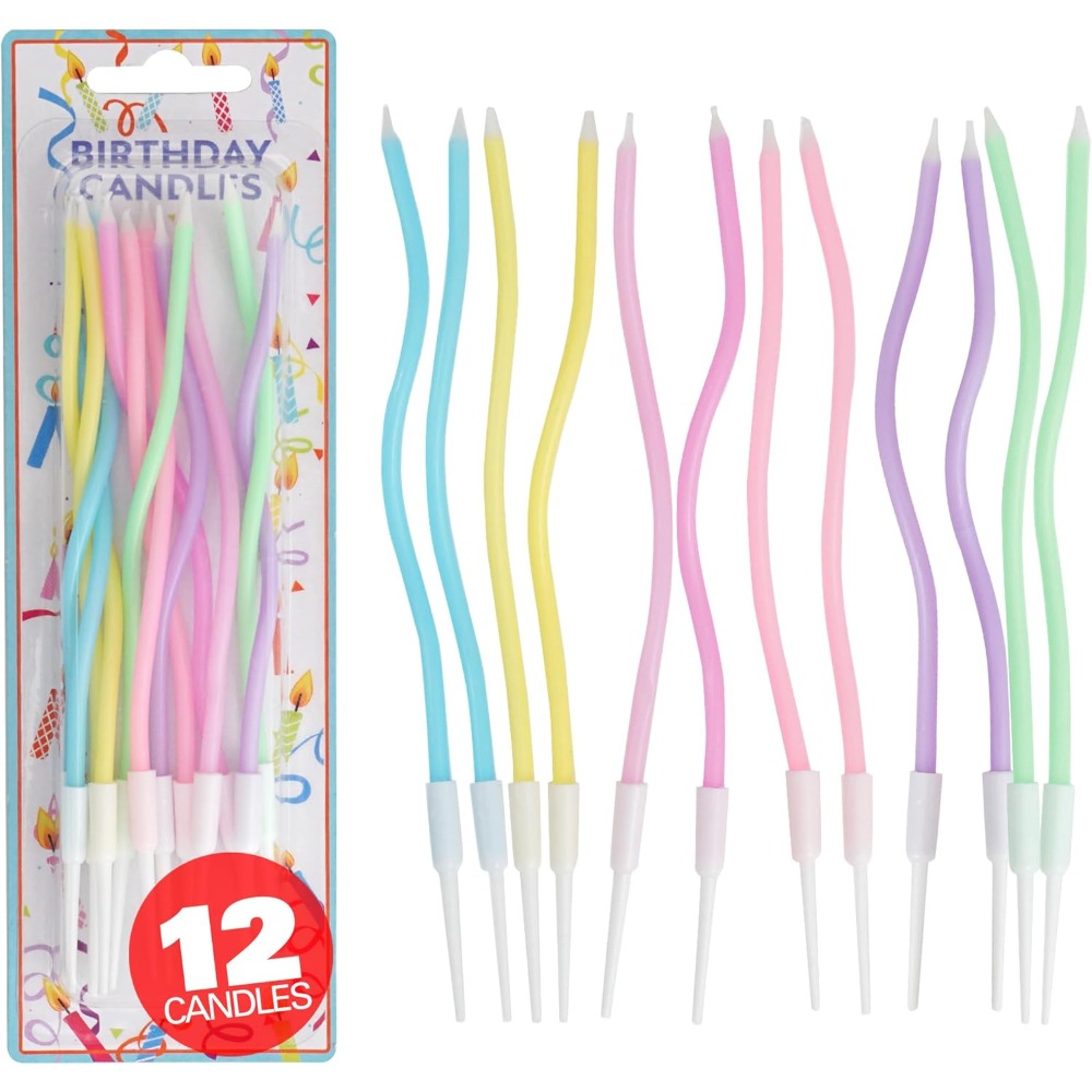 Rainbow Spiral Birthday Cake C - đánh giá và giá Candle Supply