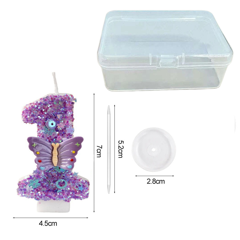 Purple Butterfly Number 0-9 Bi - đánh giá và giá Candle Supplies Luxury