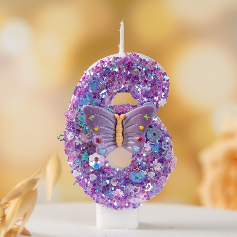 Purple Butterfly Number 0-9 Bi - đánh giá và giá Candle Supplies Luxury