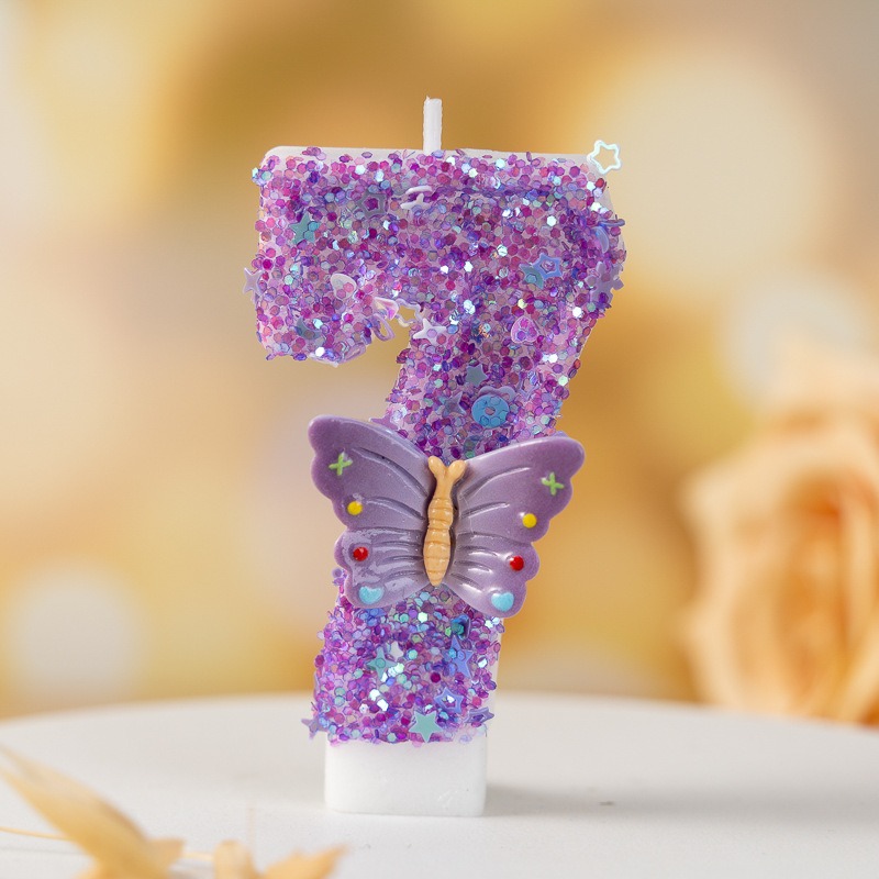 Purple Butterfly Number 0-9 Bi - đánh giá và giá Candle Supplies Luxury
