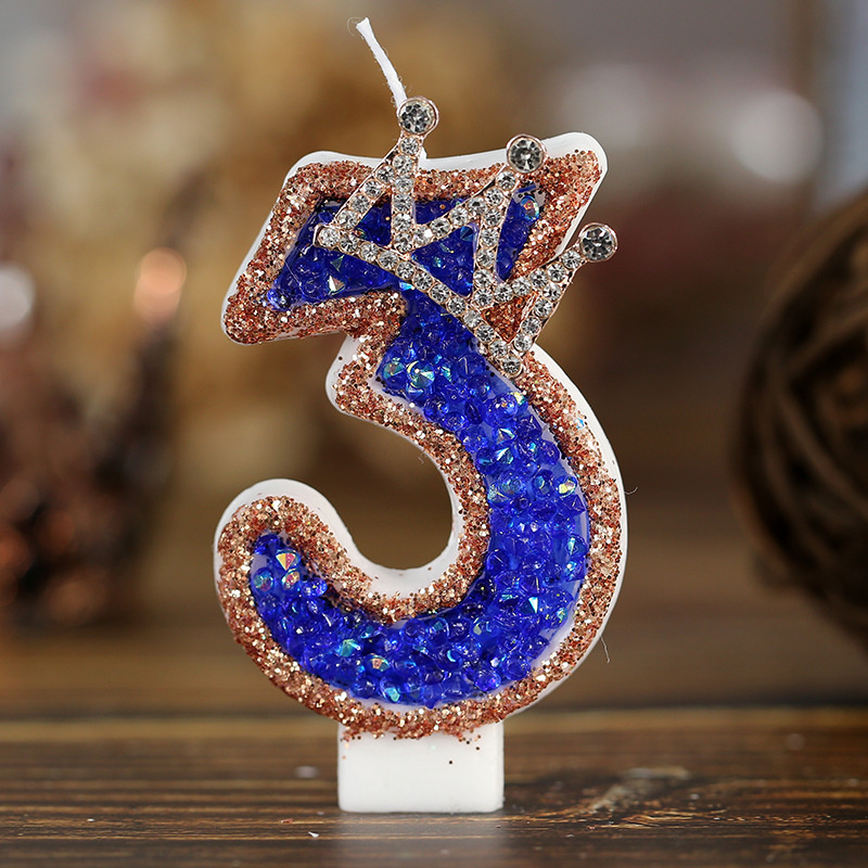 Blue Birthday Numbers Candles  - đánh giá và giá Candle Supplies Luxury