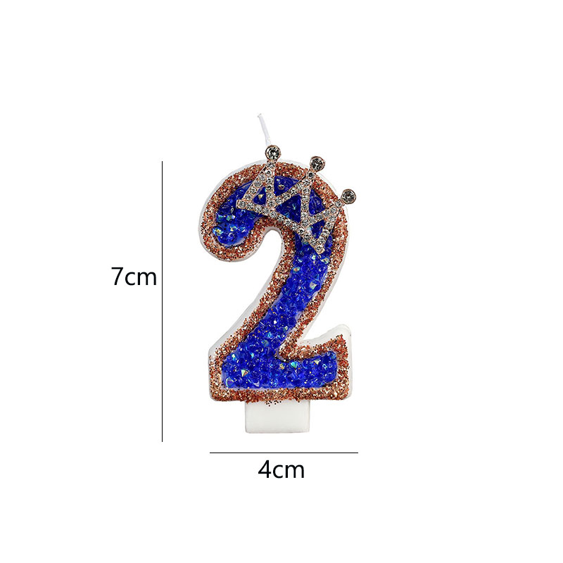 Blue Birthday Numbers Candles  - đánh giá và giá Candle Supplies Luxury