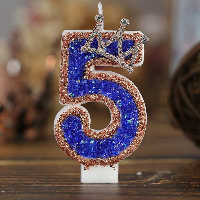 Blue Birthday Numbers Candles  - đánh giá và giá Candle Supplies Luxury