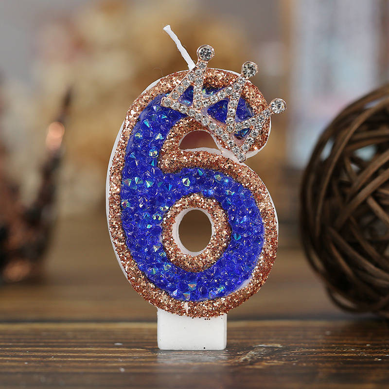 Blue Birthday Numbers Candles  - đánh giá và giá Candle Supplies Luxury