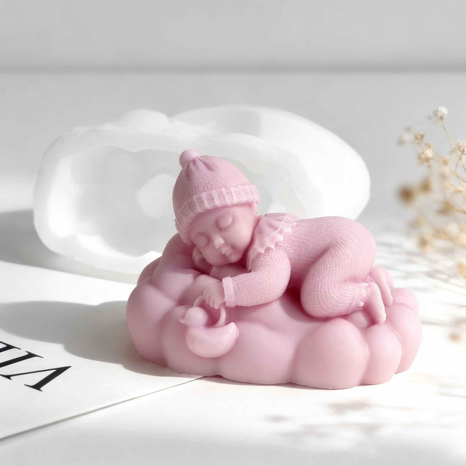 DIY Sleeping Baby Silicone Can - đánh giá và giá Candle Supplies Tins