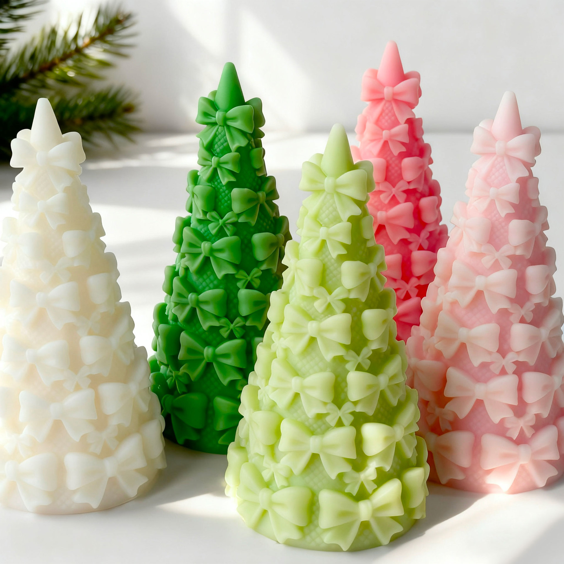 3D Bow Tie Christmas Tree Gift - đánh giá và giá Candle Supplies Tins