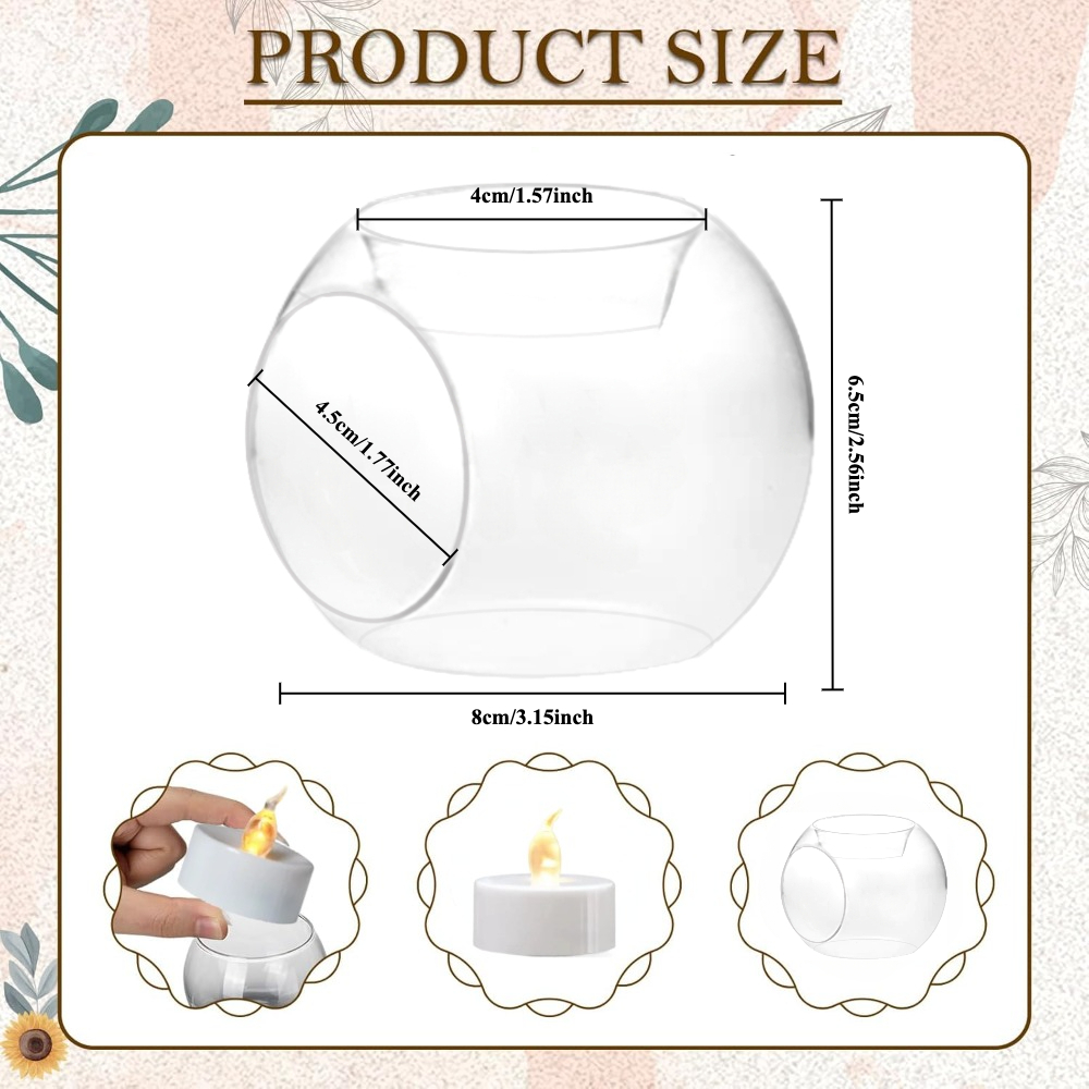 6/12pcs Glass Round Hollow Can - đánh giá và giá Candle Holder Supplies
