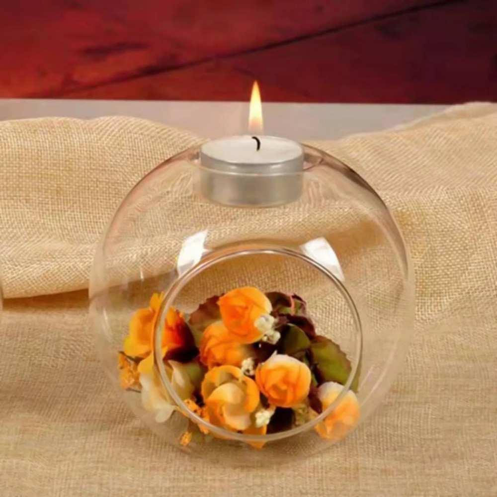 6/12pcs Glass Round Hollow Can - đánh giá và giá Candle Holder Supplies