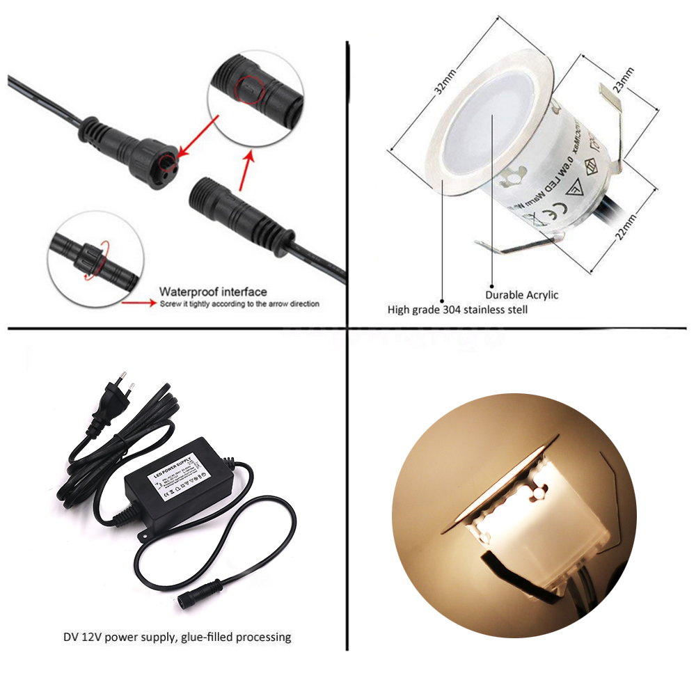 DC12V LED Sàn Tàu Đèn IP67 Chố - đánh giá và giá Candle Making Supplies Uk
