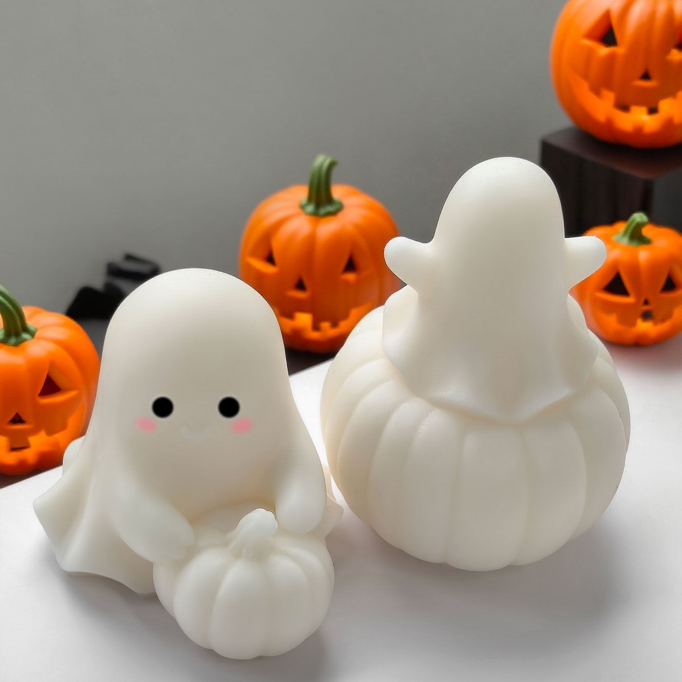 Halloween Ghost Pumpkin Silico - đánh giá và giá Candle Supplies Tins