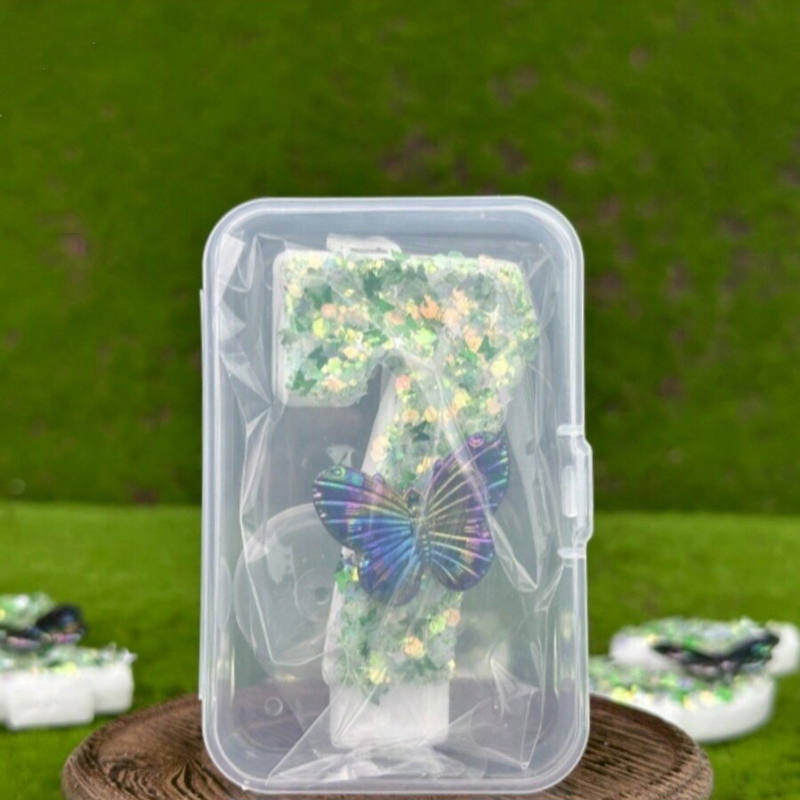 1Pc Green Sequins Number 0-9 B - đánh giá và giá Candle Supply