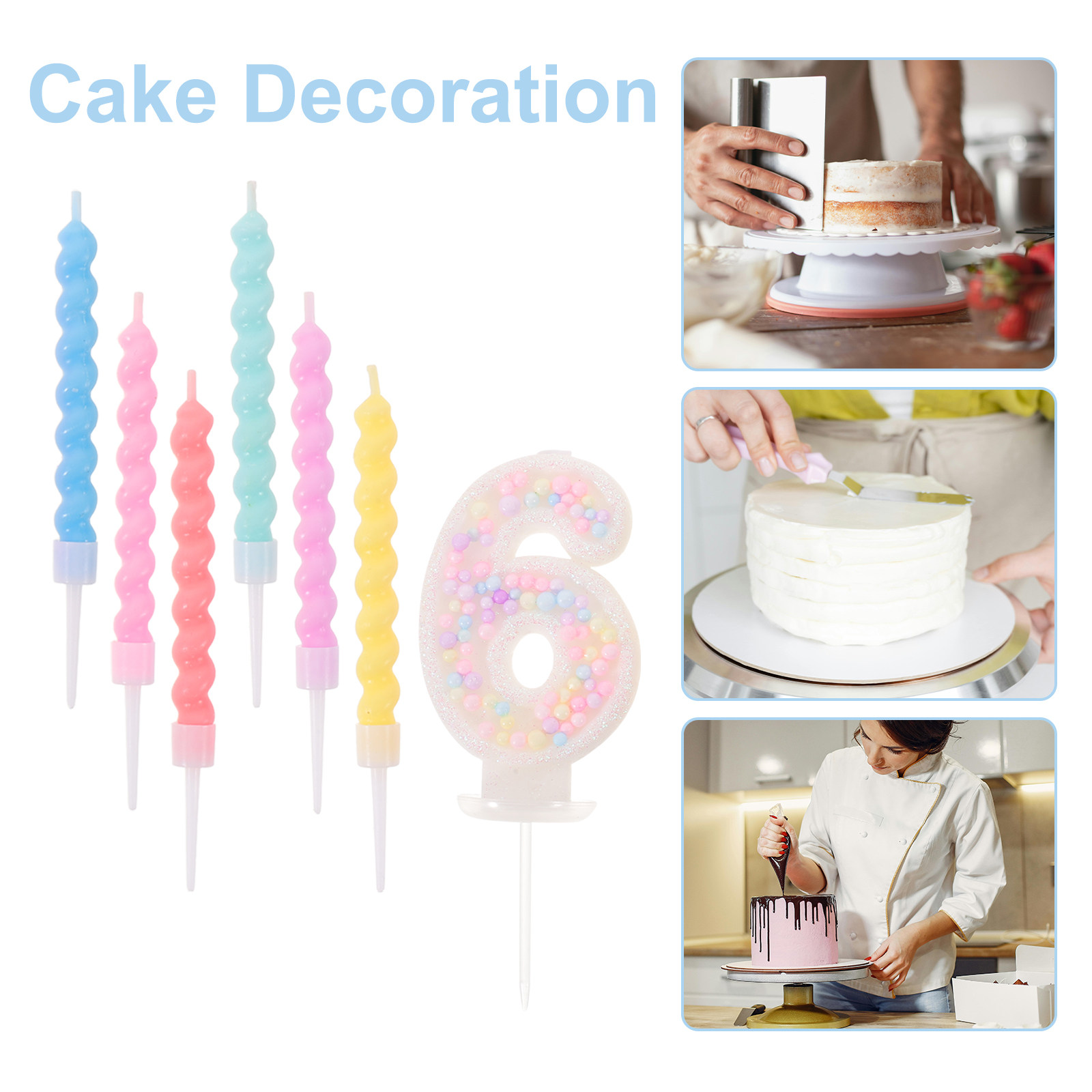 13Pcs Colorful Spiral Birthday - đánh giá và giá Candle Supply