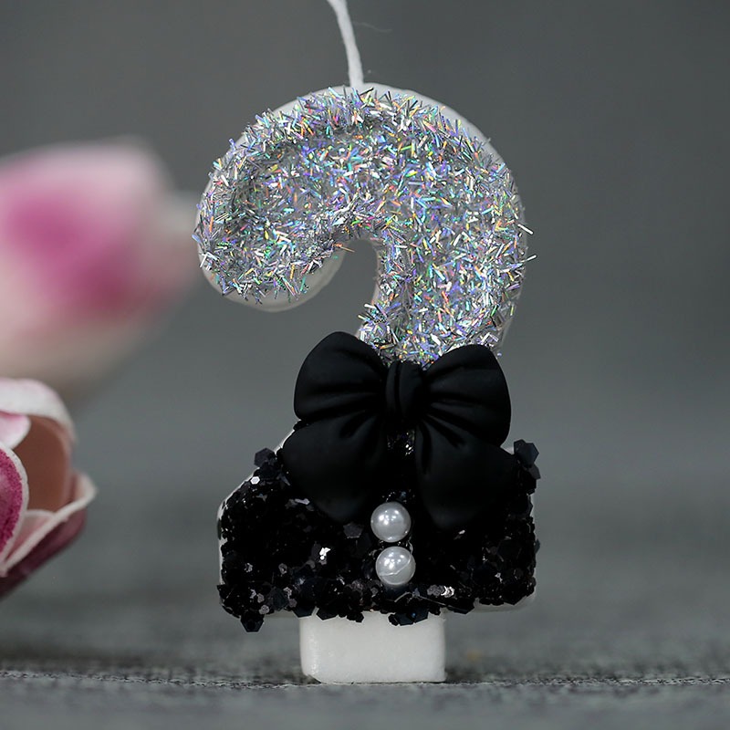 Midnight Bow & Pearl 0-9 Numbe - đánh giá và giá Candle Supply