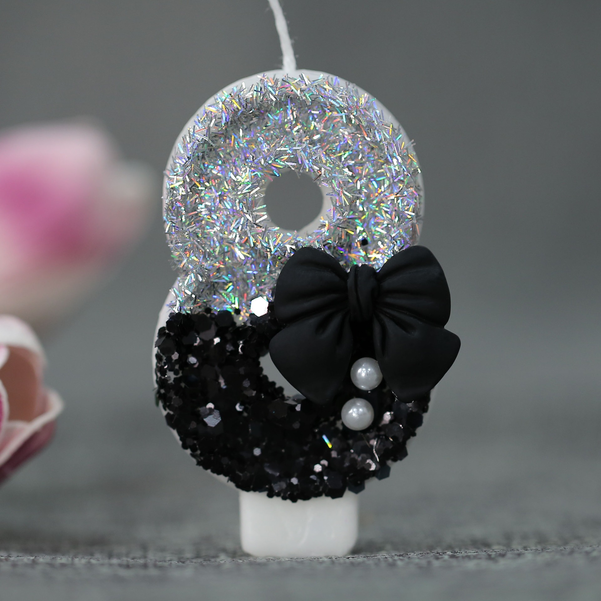 Midnight Bow & Pearl 0-9 Numbe - đánh giá và giá Candle Supply