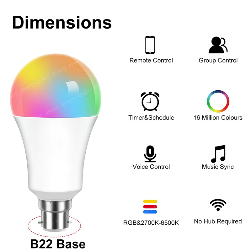B22 Base UK TUYA Wifi Smart Bu - đánh giá và giá Candle Making Supplies Uk