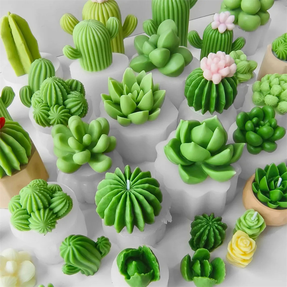 6pcs Succulent Silicone Candle - đánh giá và giá Candle Supplies Tins