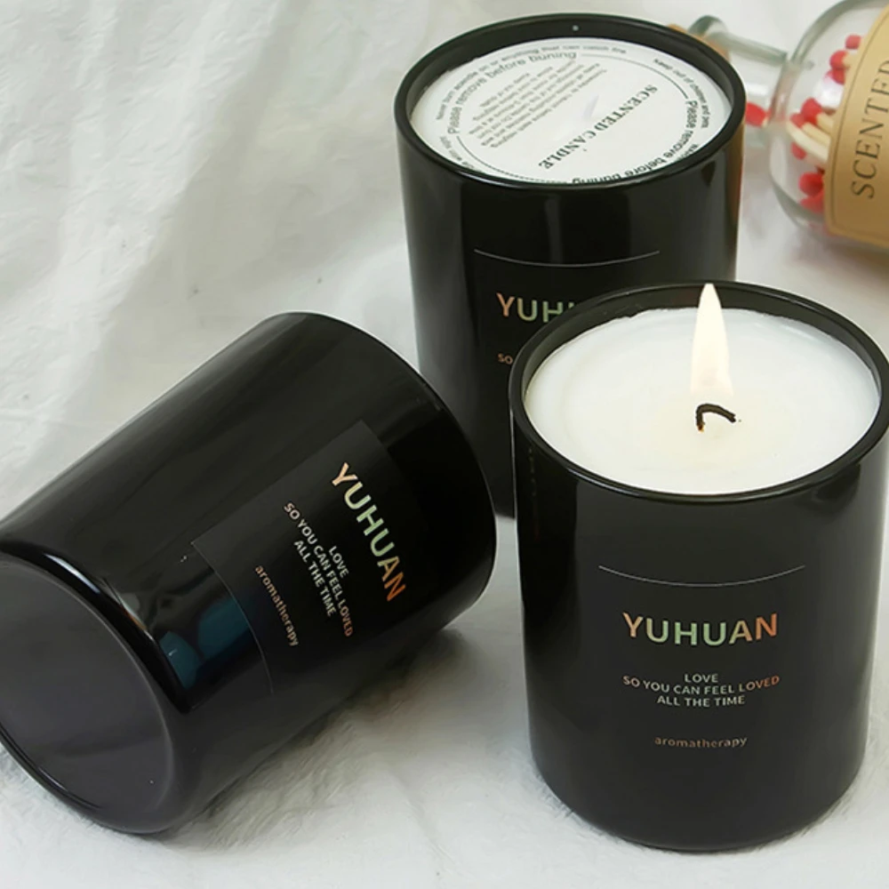 Luxury Glass Candle Jar Black  - đánh giá và giá Candle Supplies Luxury