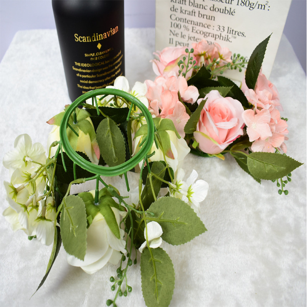 Realistic Rose Garland Floral  - đánh giá và giá Candle Supplies Luxury