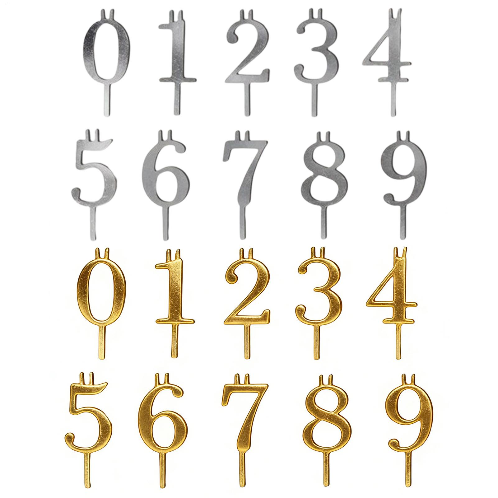 10pcs 0-9 Number Cake Toppers  - đánh giá và giá Candle Holder Supplies
