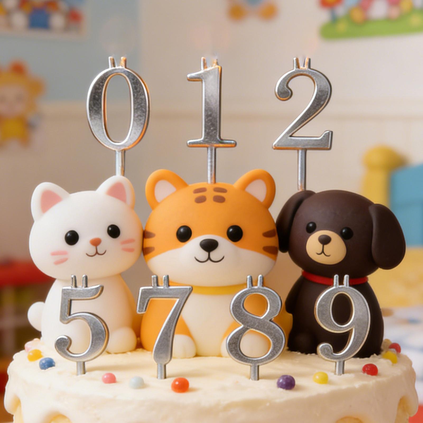 10pcs 0-9 Number Cake Toppers  - đánh giá và giá Candle Holder Supplies